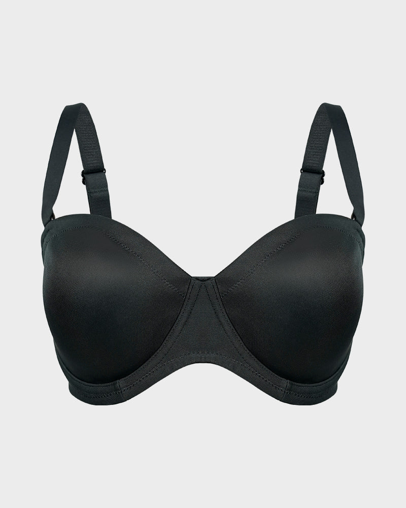Comfort Push Up Unlined Bra with Removable Straps