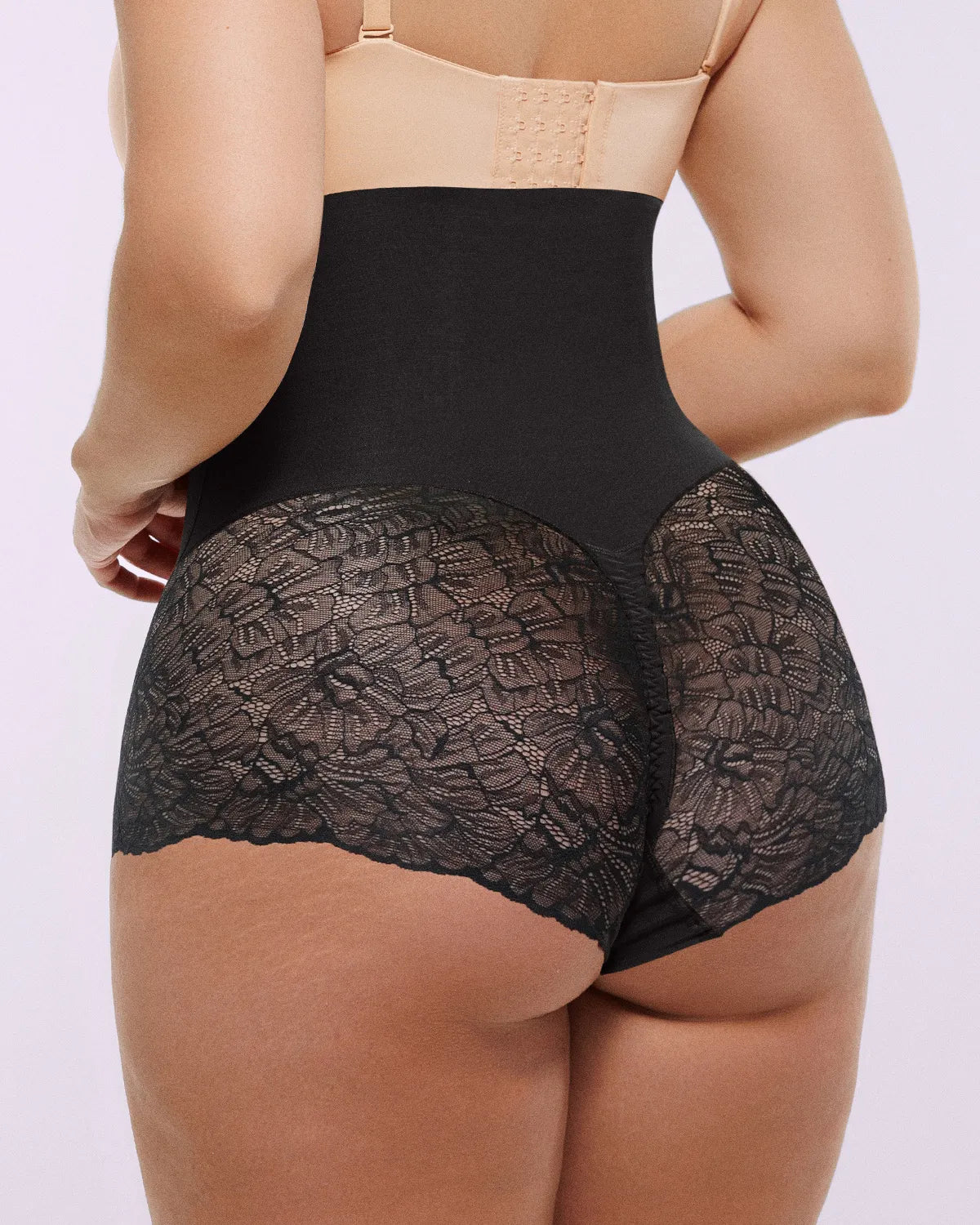 Bare Essentials™ MeshSmooth™ High-Waisted Sheer Lace Brief