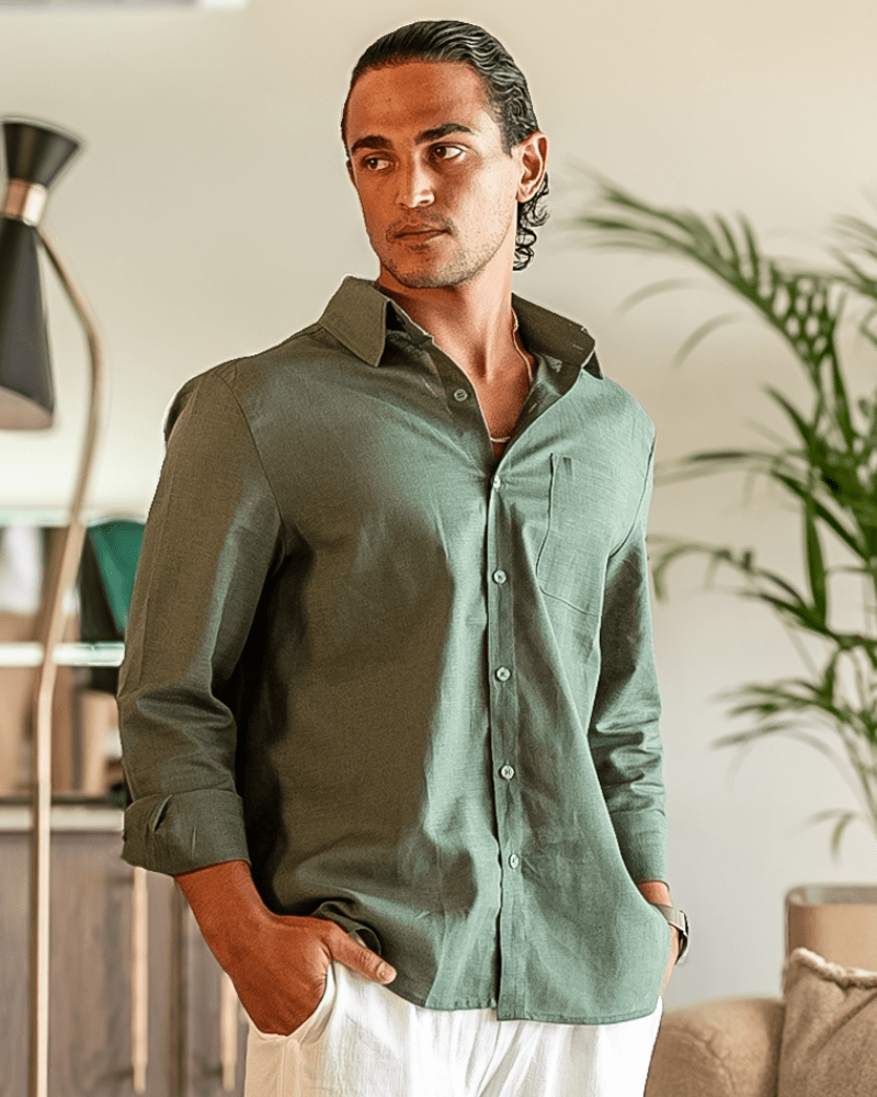 Cape Town - 100% Linen Shirt - SANVELIER