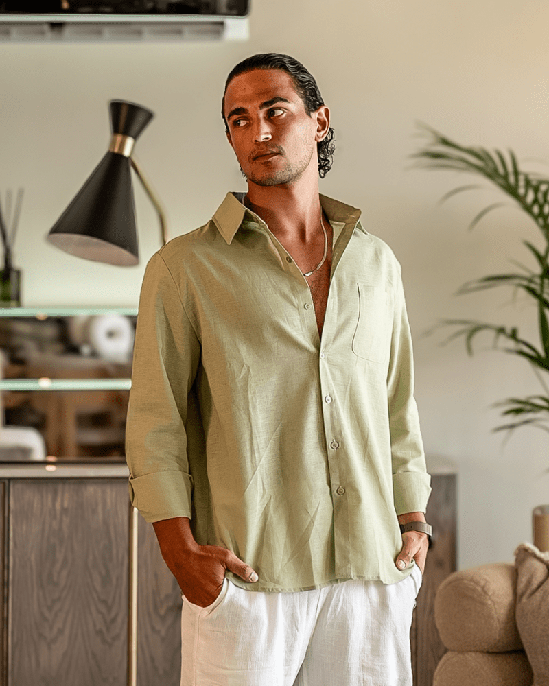 Cape Town - 100% Linen Shirt - SANVELIER