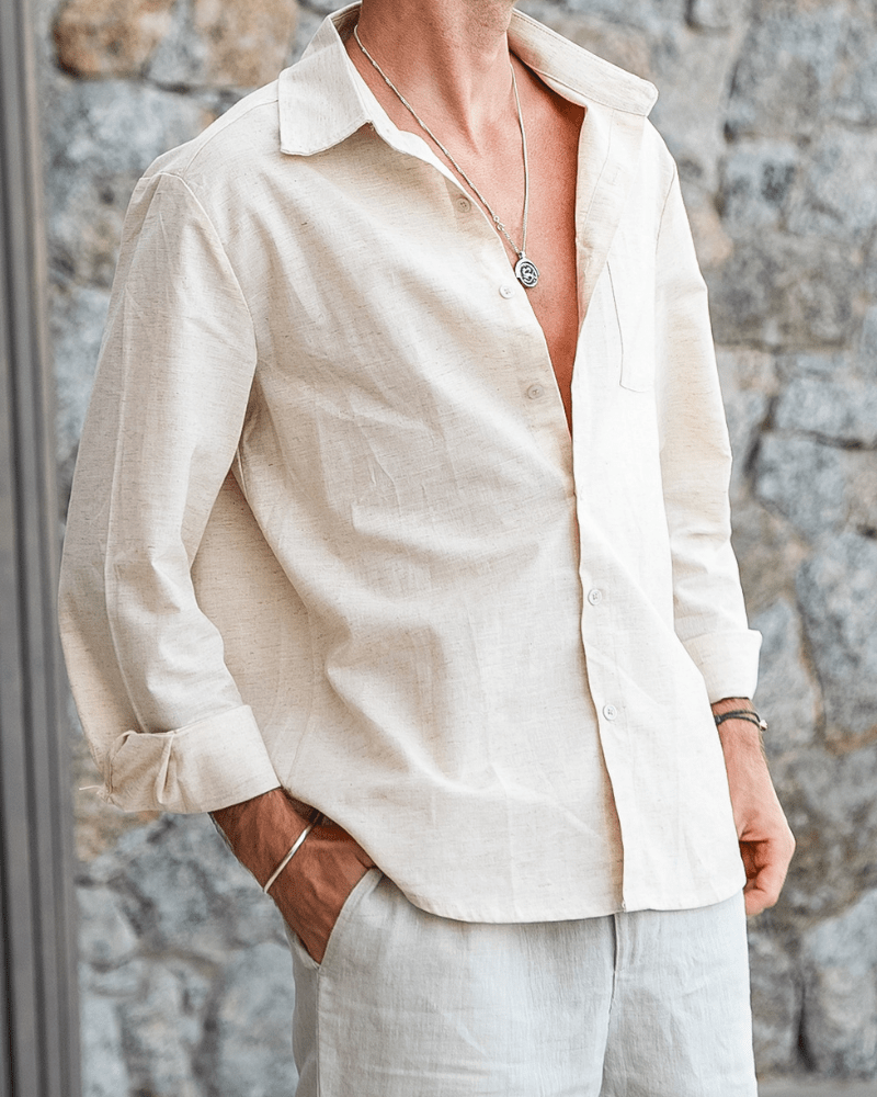 Cape Town - 100% Linen Shirt - SANVELIER