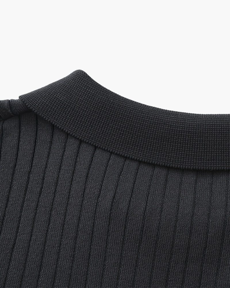 Premium Ribbed Polo - SANVELIER