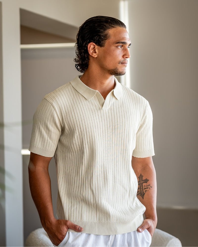 Premium Ribbed Polo - SANVELIER
