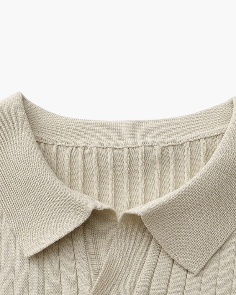 Premium Ribbed Polo - SANVELIER