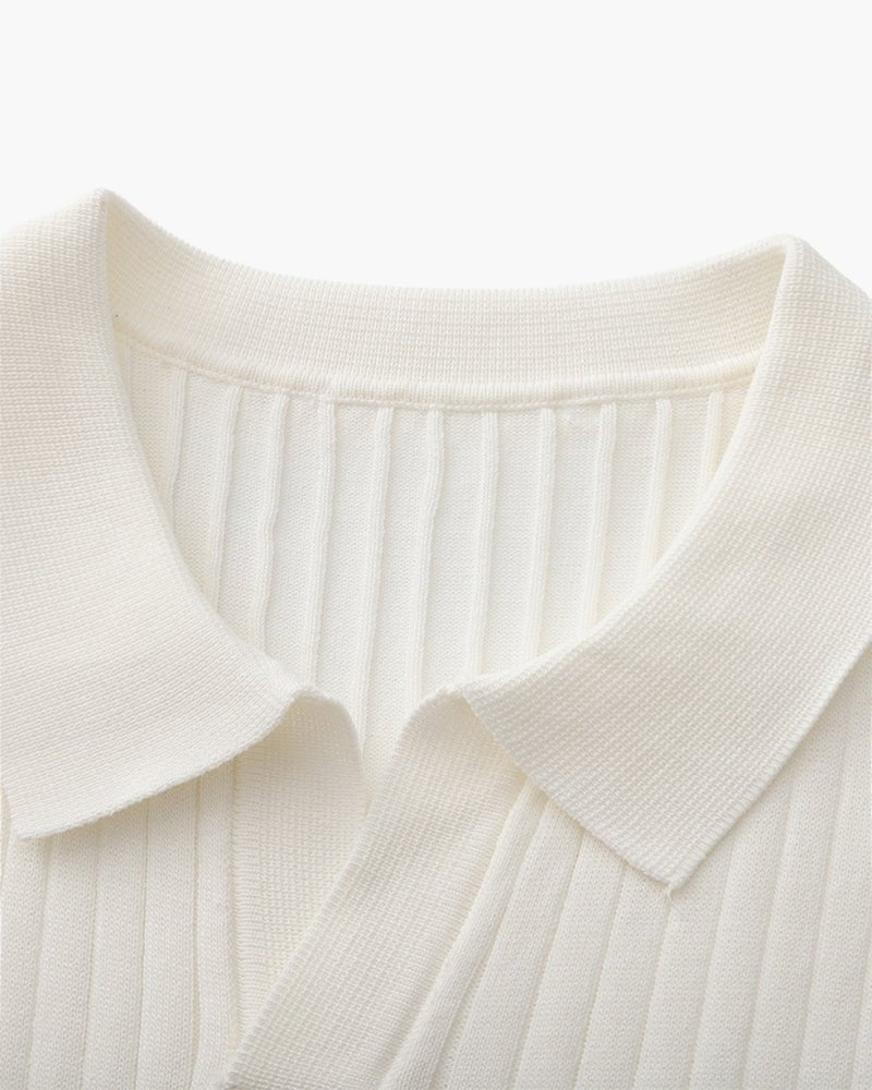Premium Ribbed Polo - SANVELIER