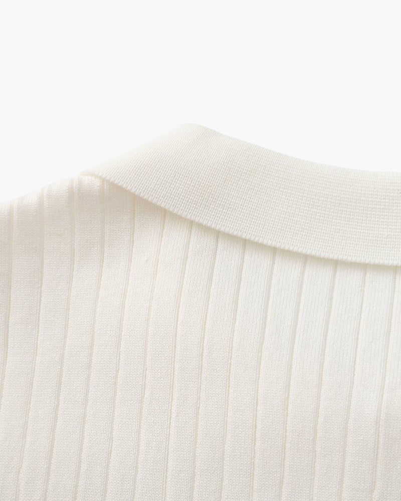 Premium Ribbed Polo - SANVELIER