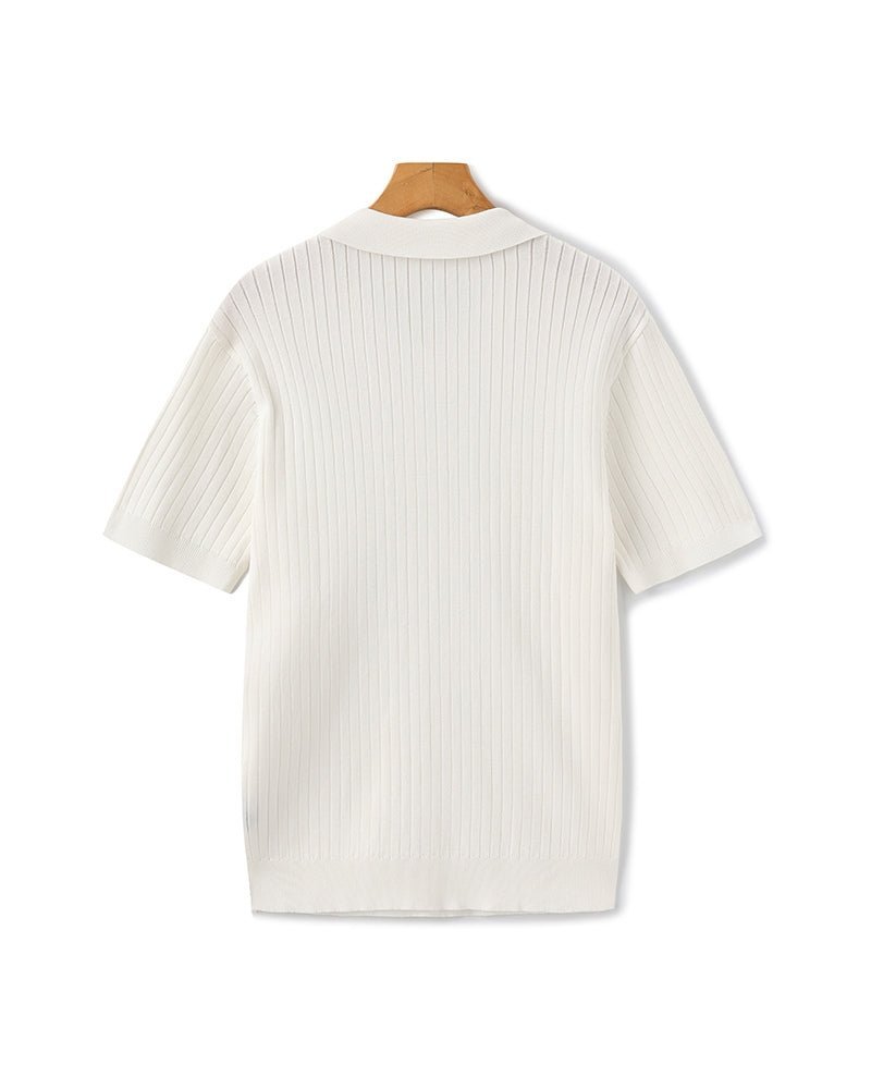 Premium Ribbed Polo - SANVELIER
