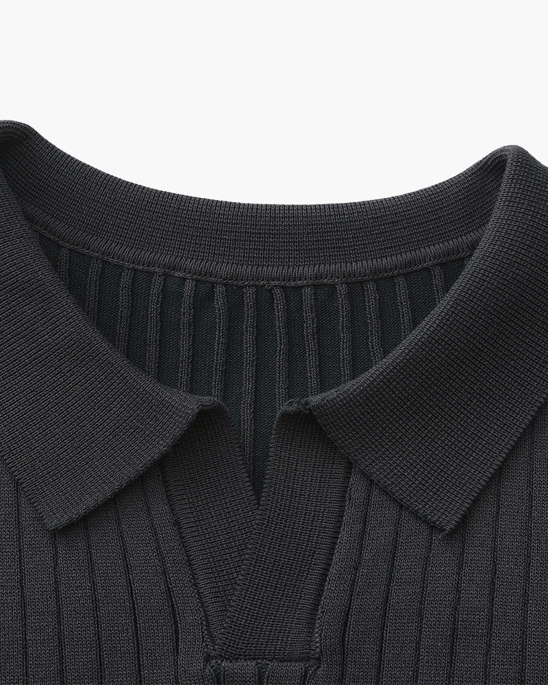 Premium Ribbed Polo - SANVELIER