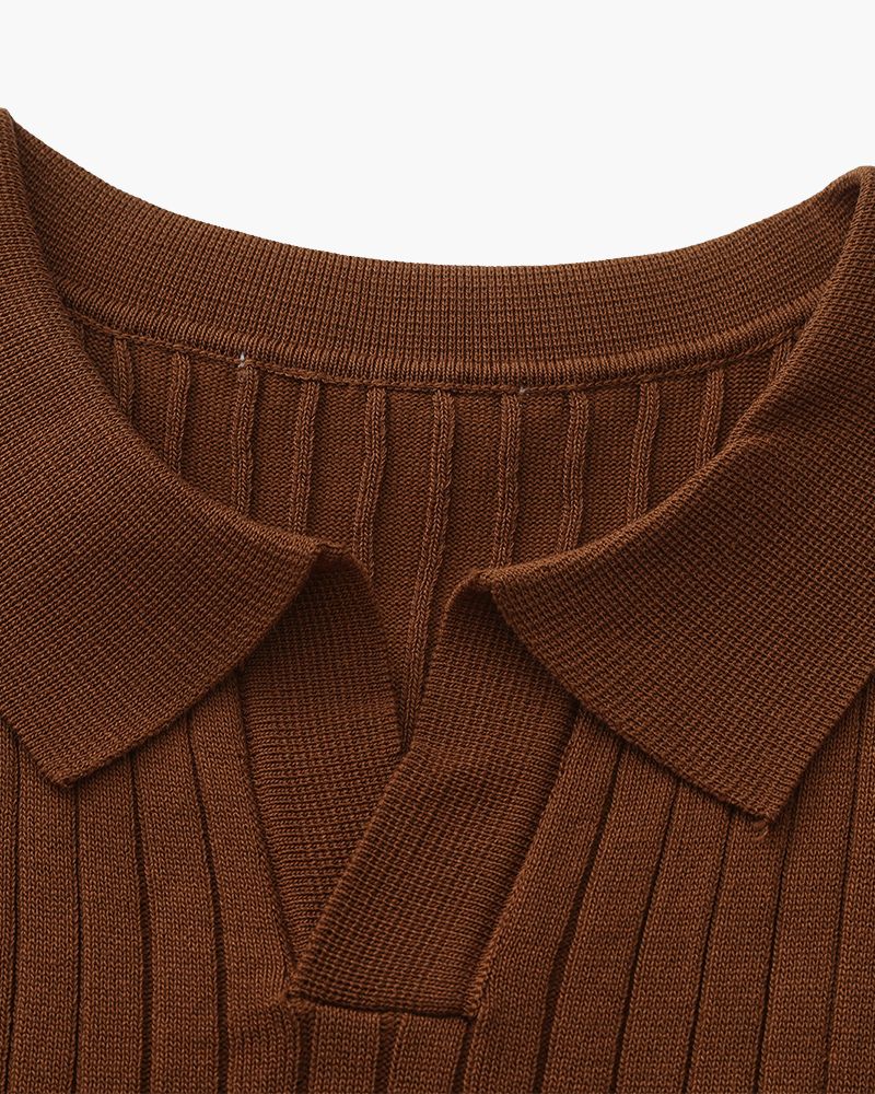 Premium Ribbed Polo - SANVELIER
