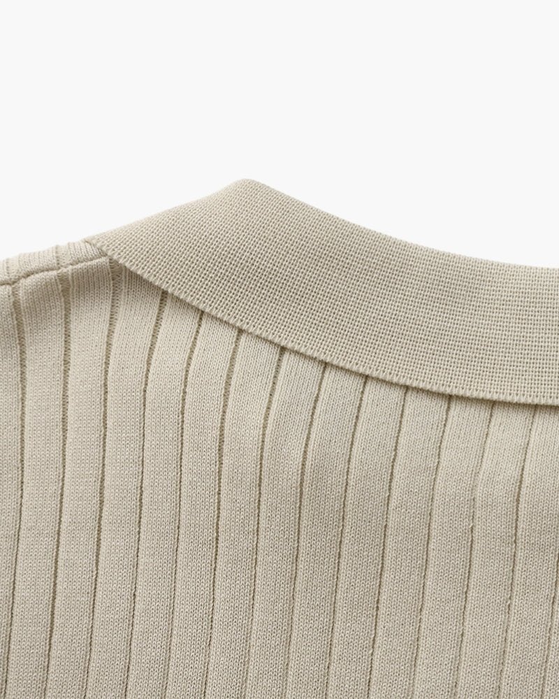Premium Ribbed Polo - SANVELIER