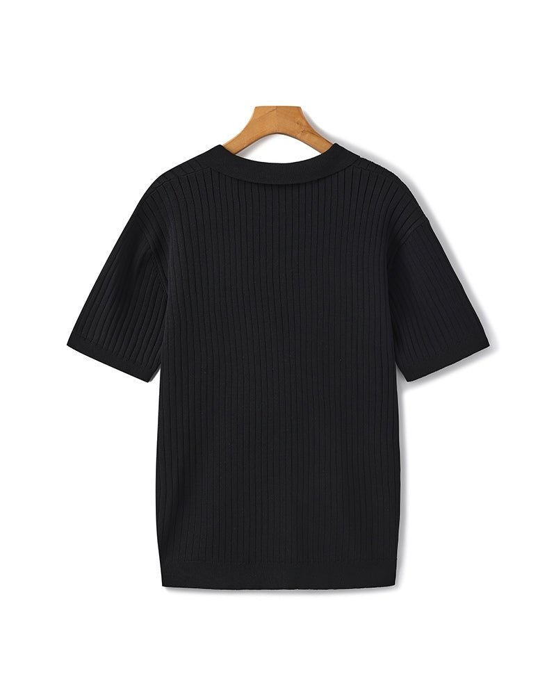 Premium Ribbed Polo - SANVELIER