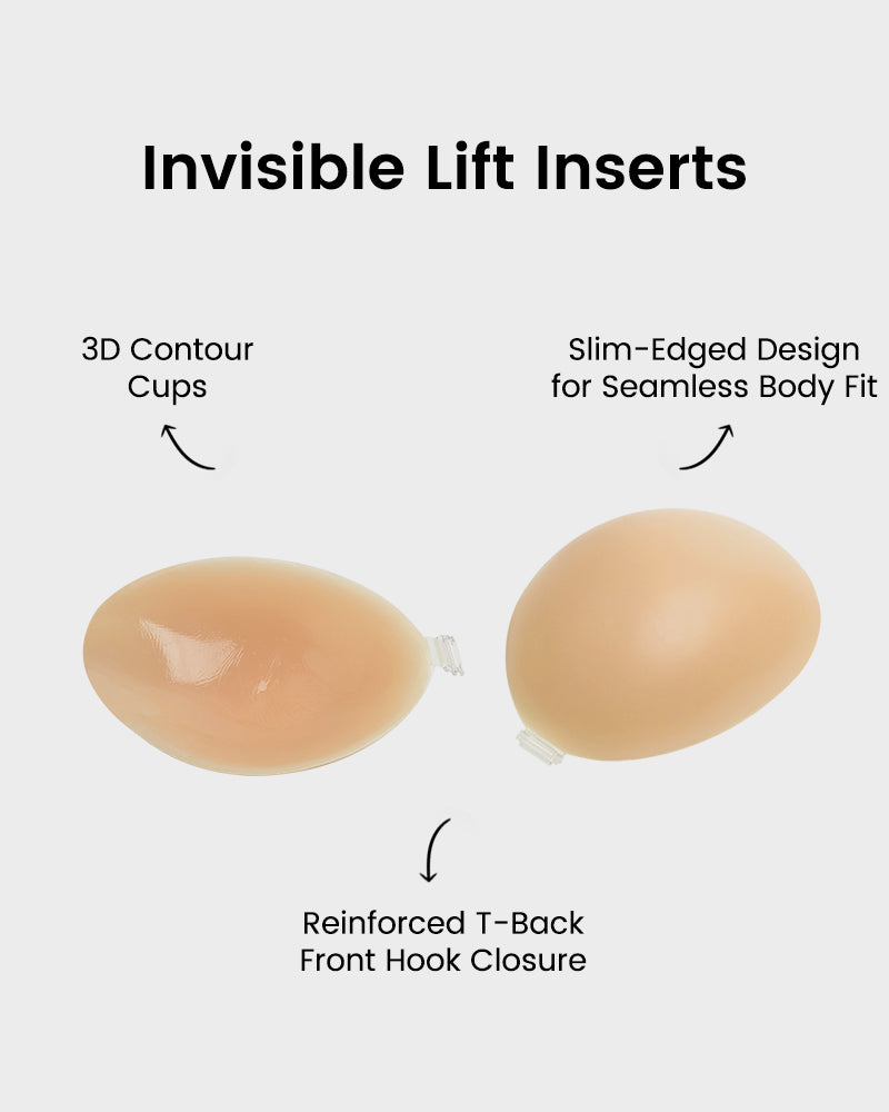 Front Closure Silicone Self-Adhesive Invisible Bra (2 Pack)