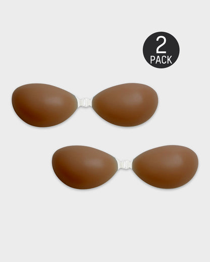 Front Closure Silicone Self-Adhesive Invisible Bra (2 Pack)