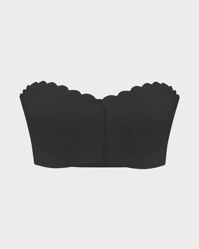 Strapless Front Closure Leopard Print Bra