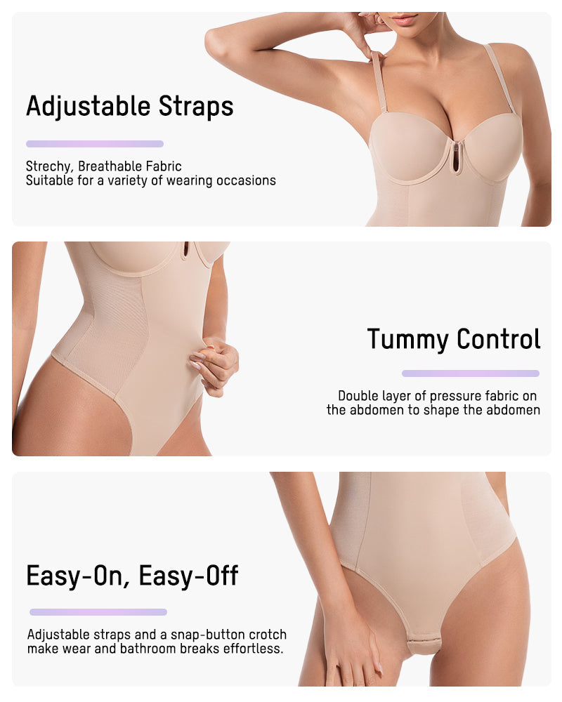 All-in-One Shaping Bodysuit Thong