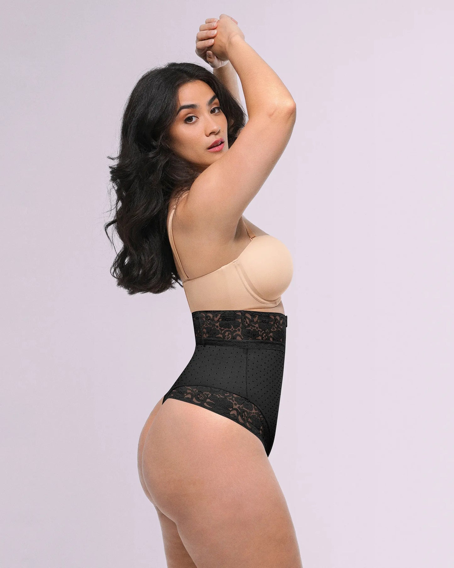 Bare Essentials™ AirSlim® High-Waisted Polka Dot Shaping Thong