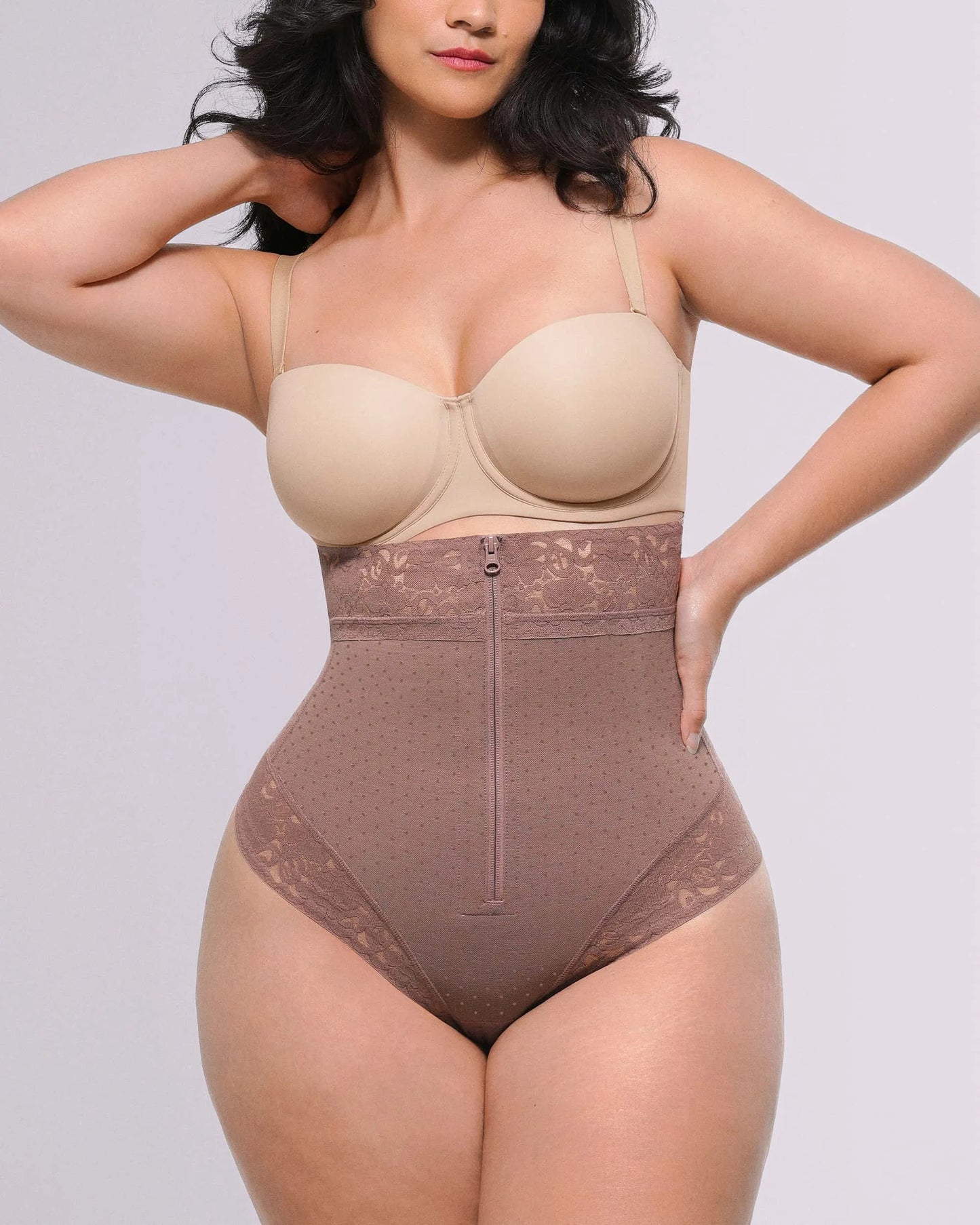 Bare Essentials™ AirSlim® High-Waisted Polka Dot Shaping Thong