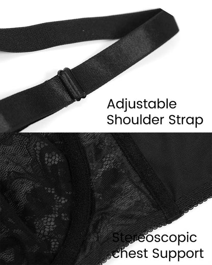 Lace Plunge Push-Up Bra