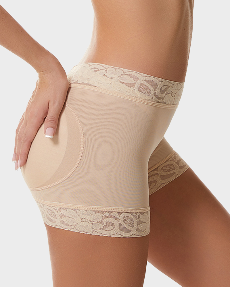 High Waist Lace Smooth Shapewear Shorts