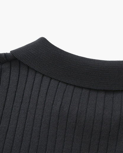 Premium Ribbed Polo - SANVELIER