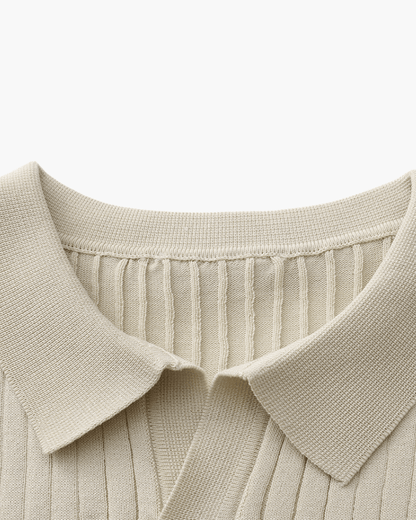 Premium Ribbed Polo - SANVELIER