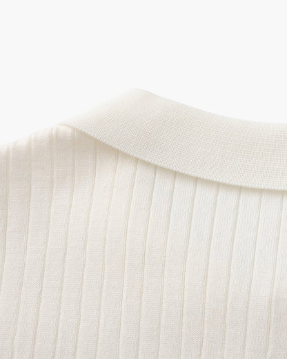 Premium Ribbed Polo - SANVELIER
