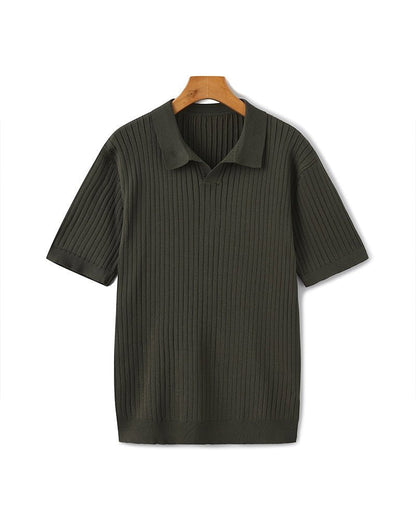 Premium Ribbed Polo - SANVELIER