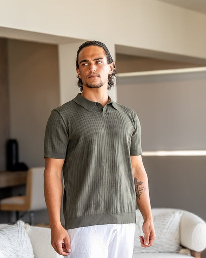 Premium Ribbed Polo - SANVELIER