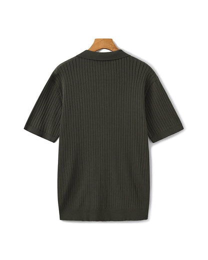 Premium Ribbed Polo - SANVELIER
