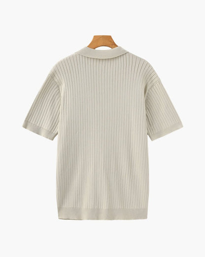 Premium Ribbed Polo - SANVELIER